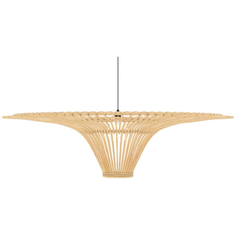 Abat-jour D120,5 cm en rotin naturel - OLGA