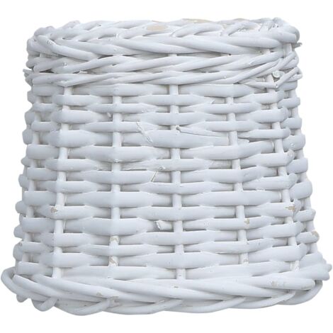 Abat-jour Osier 25x17 cm Blanc vidaXL