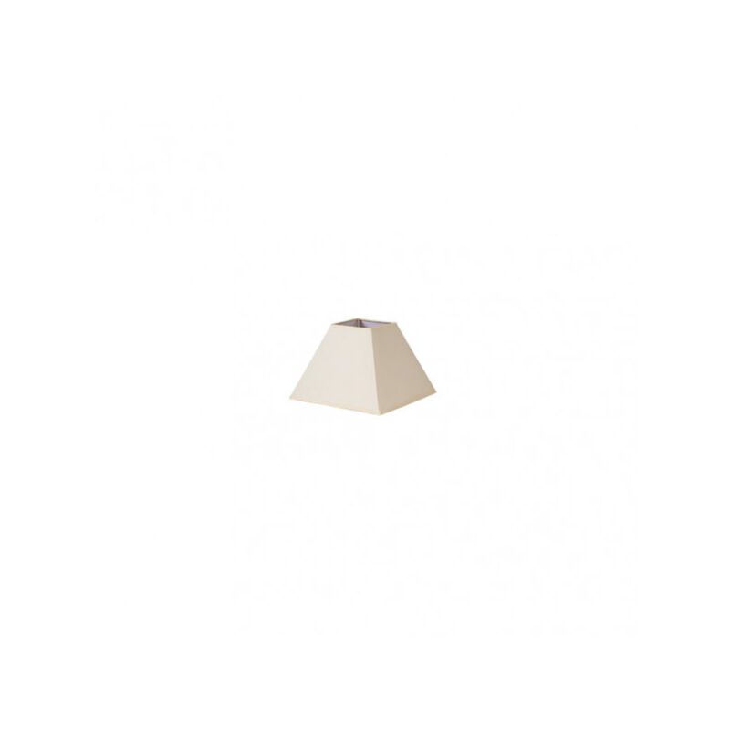 Abat-jour pyramide mezzo e27 beige 15dx8dx11h tissu popeline