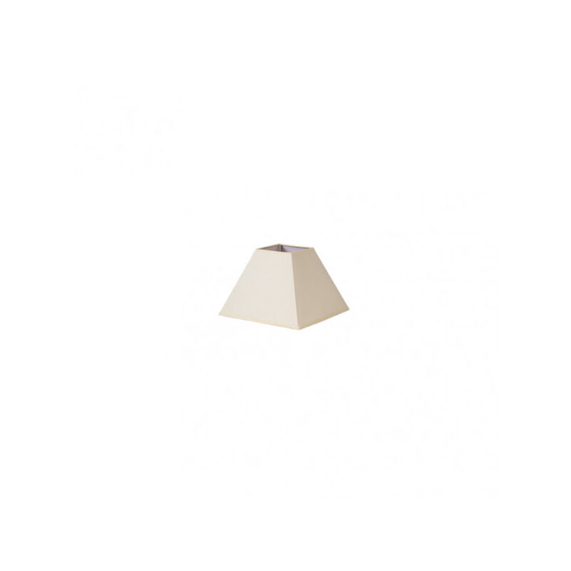 Abat-jour pyramide mezzo e27 beige 17dx8dx13h tissu popeline