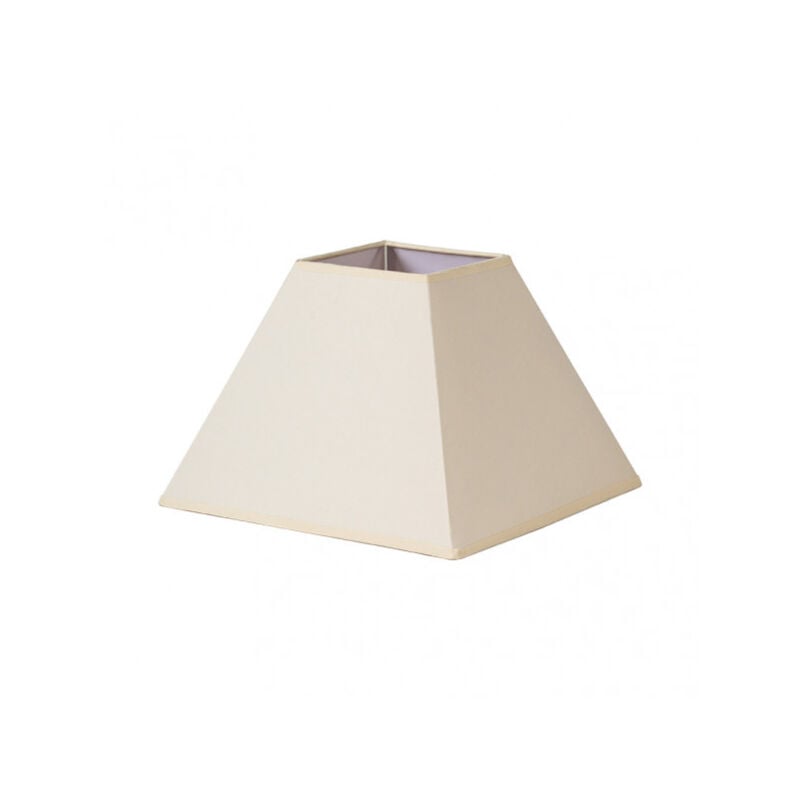 Senko - Abat-jour pyramide mezzo e27 beige 45dx20dx32h tissu popeline