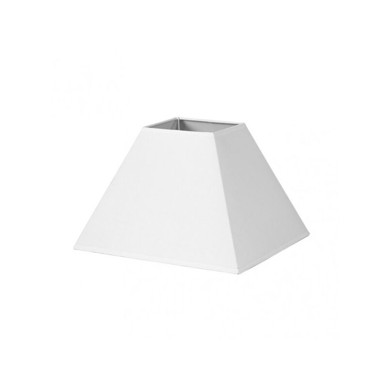 Senko - Abat-jour pyramide mezzo e27 white 45dx20dx32h tissu popeline