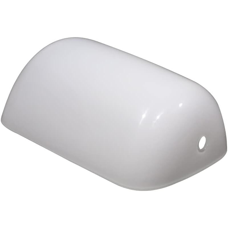 Abat-jour pour lampe de bureau Blanc 22,5 cm Abat-jour de remplacement en verre Lampe en verre pour lampe de banquier Abat-jour de lampe de table