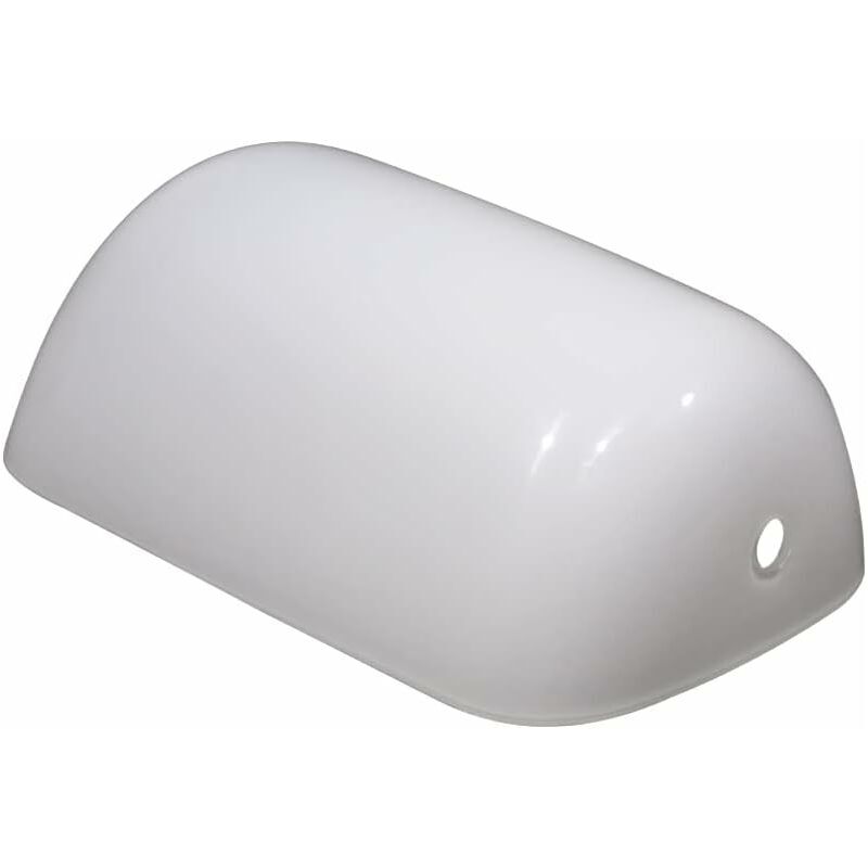 Abat-jour pour lampe de bureau Blanc 22,5 cm Abat-jour de remplacement en verre Lampe en verre pour lampe de banquier Abat-jour de lampe de table