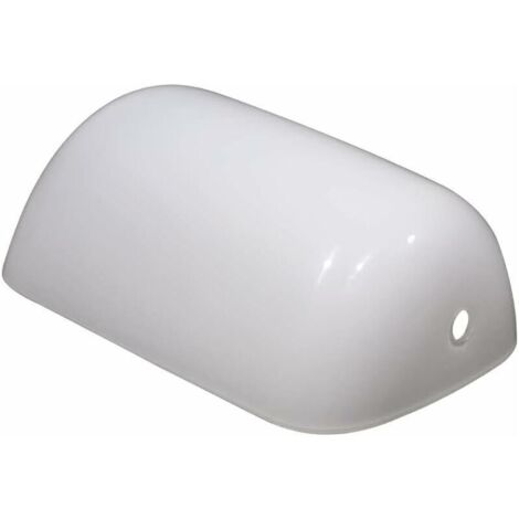 Abat-jour pour lampe de bureau Blanc 22,5 cm Abat-jour de remplacement en verre Lampe en verre pour lampe de banquier Abat-jour de lampe de table pour lampe de bureau