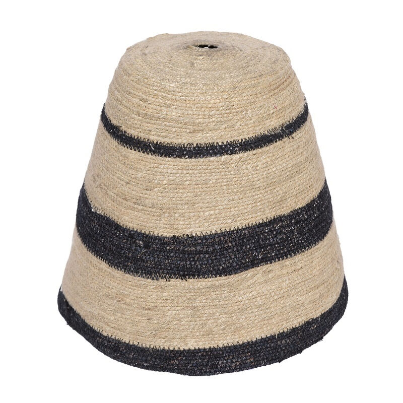 Opjet - Abat jour pour Suspension en herbier à rayures noires