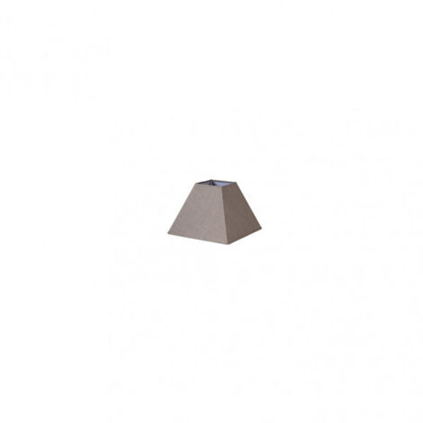 Abat-jour pyramidal Tenorio avec pince en lin gris 12dx7dx10h