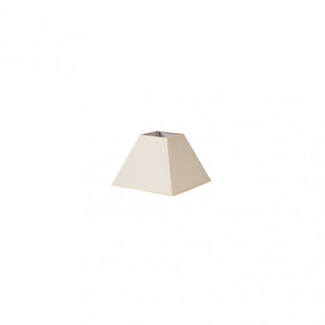 SENKO Abat-jour pyramide mezzo e27 beige 17dx8dx13h tissu popeline