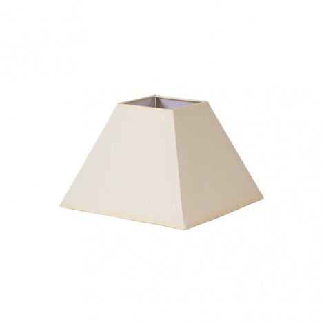 SENKO Abat-jour pyramide mezzo e27 beige 35dx15dx25h tissu popeline