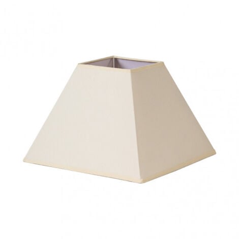 SENKO Abat-jour pyramide mezzo e27 beige 45dx20dx32h tissu popeline