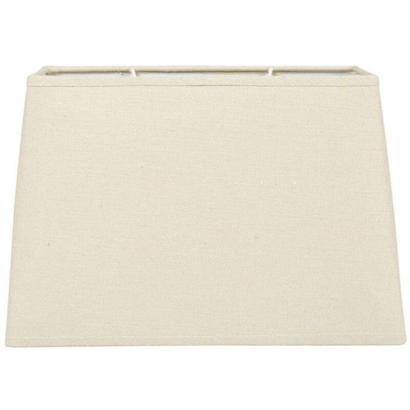 Abat-jour - Rectangulaire - Beige lin - Pour lampe - 30x14x20cm - Culot E27 avec réducteur