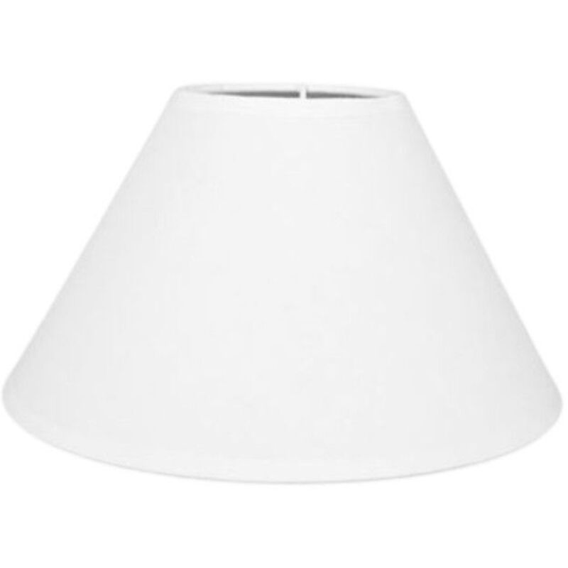 Abat-jour - Rond - Blanc - Pour lampe - Base 25 cm - Culot E27 avec réducteur