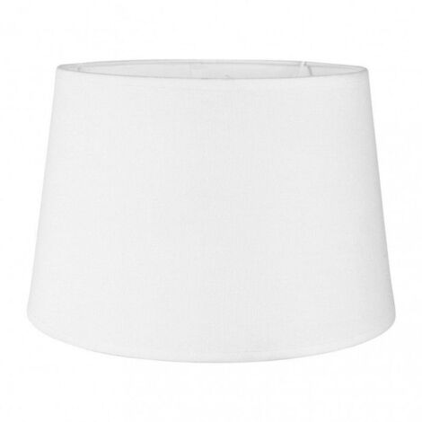 Abat-jour - Rond - Blanc - Pour lampe - 27x27x18cm - Culot E27 avec réducteur