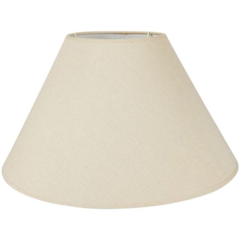 Abat-jour - Rond - Beige - Pour lampe - Base 40 cm - Culot E27 avec réducteur