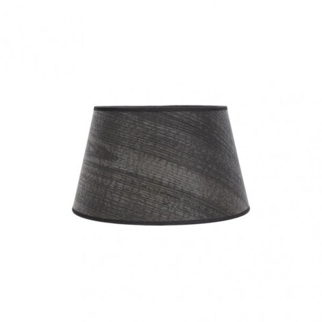 Abat-jour Salma E27 Bois Noir 30dx22dx17h Ouvert Conique