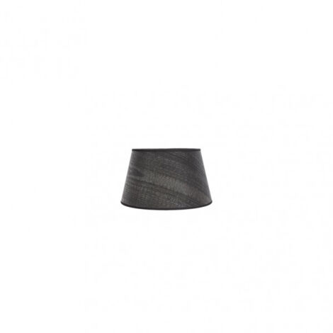 abat-jour salma e27 noir bois 15dx12dx13h conique ouvert