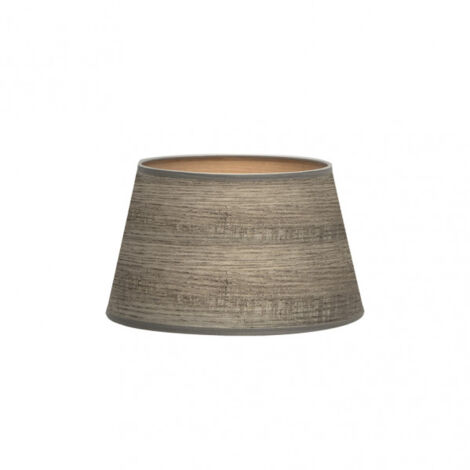 Abat-jour salma e27 wood grey 30dx22dx17h conique   open