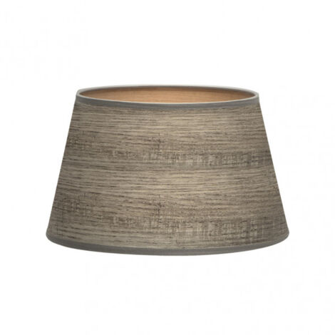 Abat-jour salma e27 wood grey 40dx30dx25h conique   ouvert