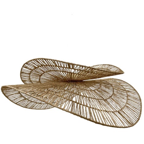 LUMISKY Abat-jour SOLARA Bois Jute H21cm
