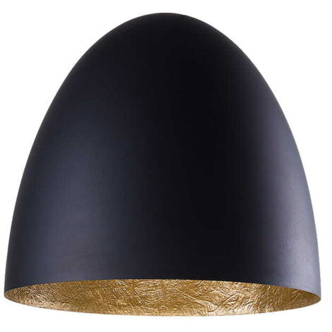 Abat-jour suspension œuf salon Nowodvorski EGG noir/or