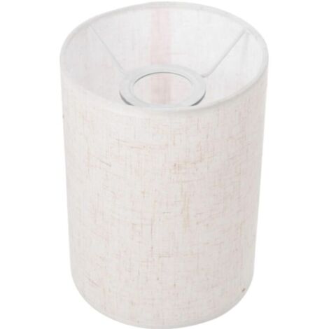 Abat-jour tambour en lin naturel moyen abat-jour cylindrique de rechange pour lustres, lampadaire, lampe de table, beige