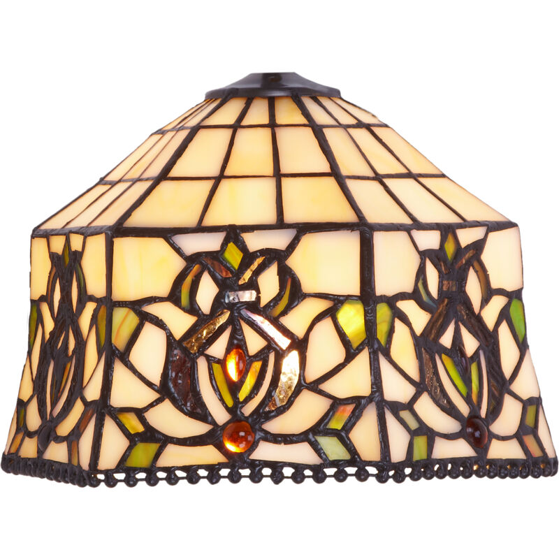Abat-jour Tiffany en vrac série Hexa D-20cm