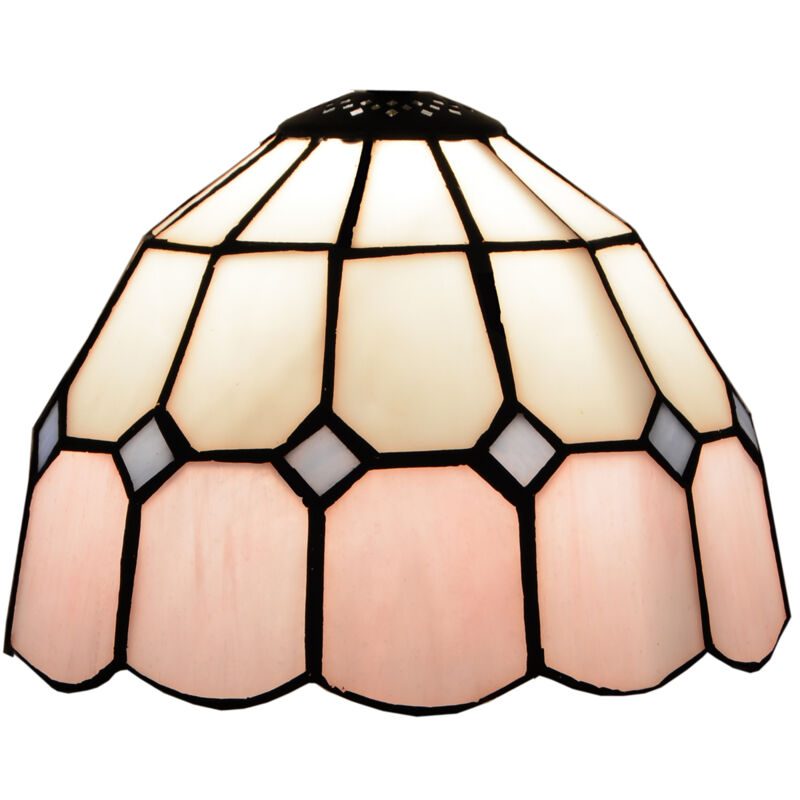 Abat-jour Tiffany en vrac série rose D-20cm