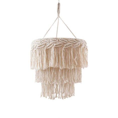 Abat-jour tissé fait main nordique, décoration artisanale pour lampe, couverture lumineuse élégante, accessoire design scandinave.