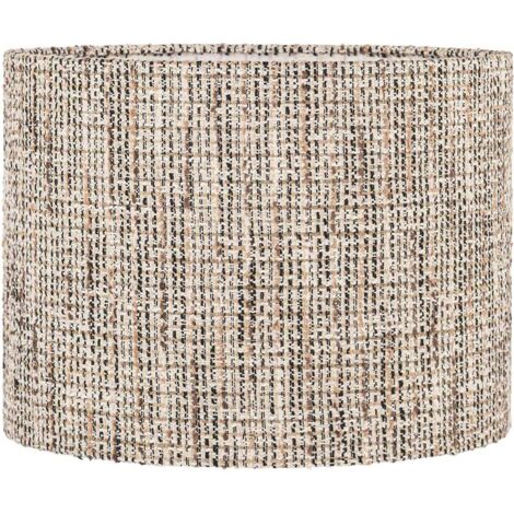 abat jour tissé style naturel pour une ambiance chaleureuse - beige naturel tissé chiné