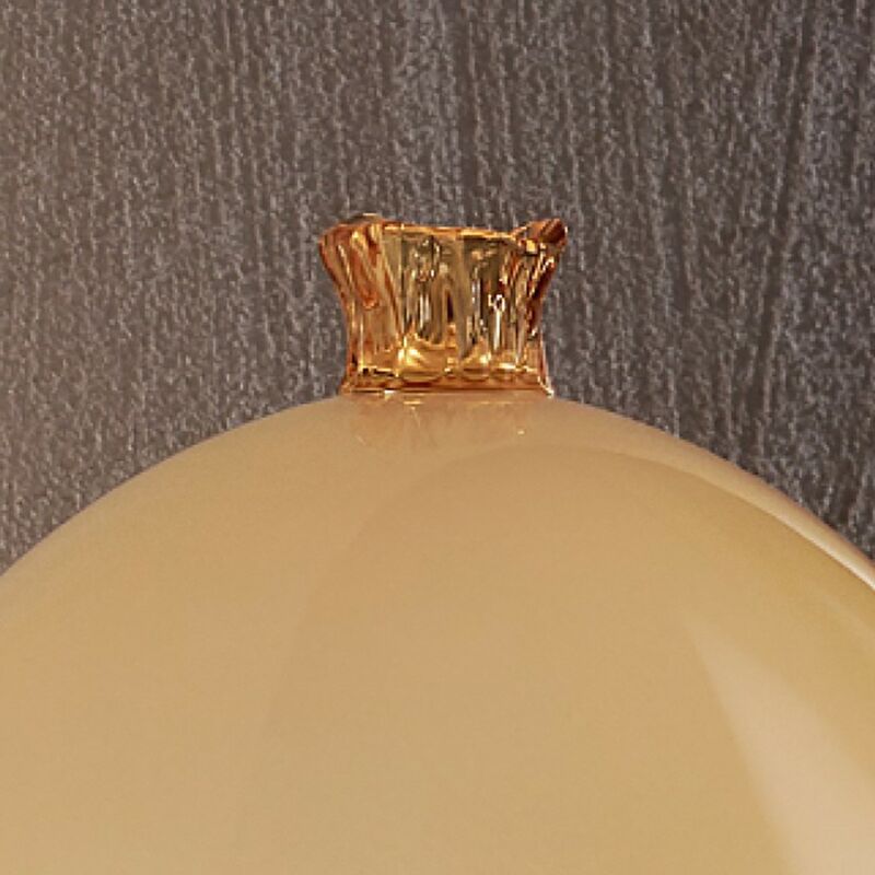 Image of Abat-jour vetro due p breath 2691 lm e27 led lampada tavolo moderna classica, vetro ambra