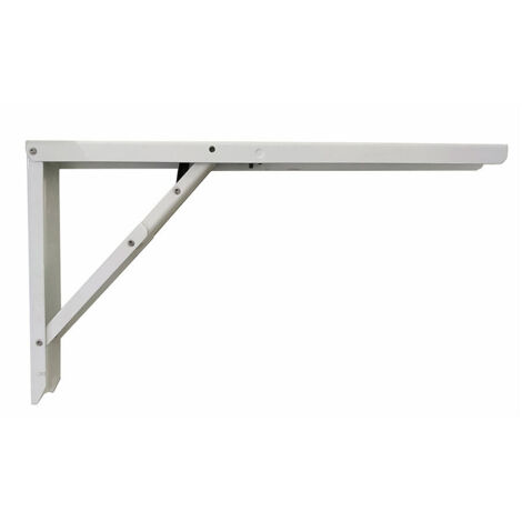 Abat-Tavolo Bianco Pieghevole In Acciaio Quadrato 30x52cm