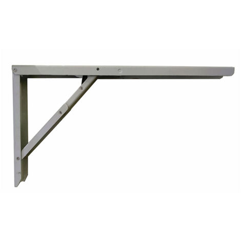 Abat-Tavolo Pieghevole in Acciaio Quadrato Argento 30x52cm