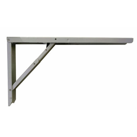 Abat-Tavolo Pieghevole in Acciaio Quadrato Argento 30x52cm