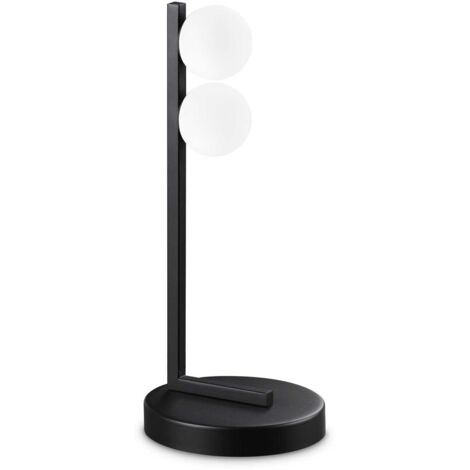 Abatjour Contemporanea Ping Pong Metallo Nero Led Integrato 6W 3000K Ip20