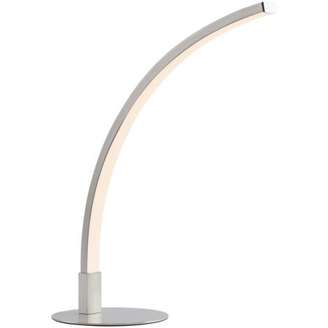 Abatjour Moderno Gru Alluminio Argento Bianco Led 6,42W 3000K