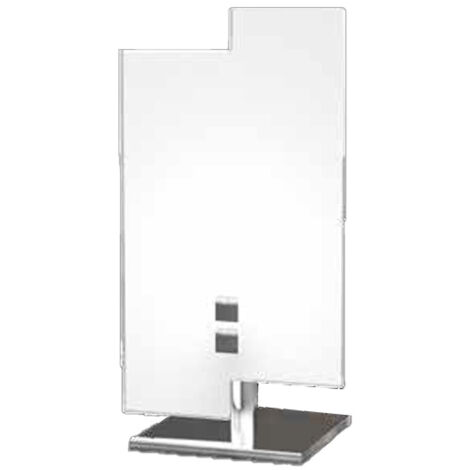 Abatjour Moderno Tetris Metallo Bianco Vetro 1 Luce G9