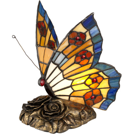 Abatjour Tiffany Tiffany Animal Lamps Vetro 1 Luce G9 3 Ledw 3000K 240Lm
