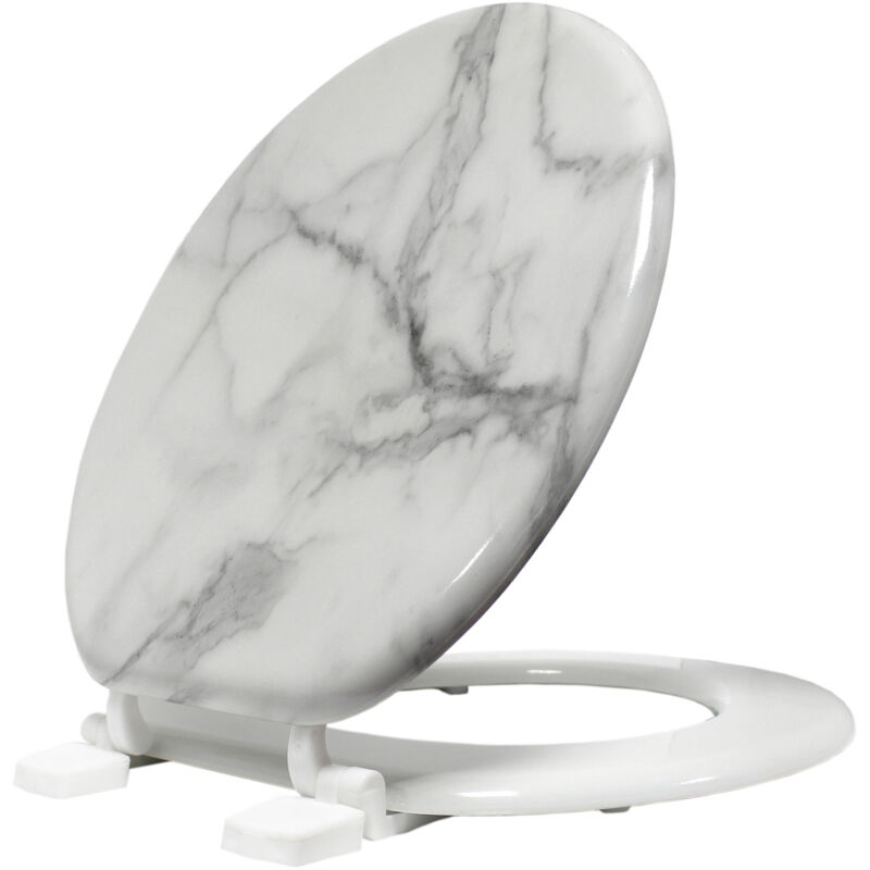 Abattant WC 37 x 47 cm Marbre - MDF Imprimé - Livraison gratuite
