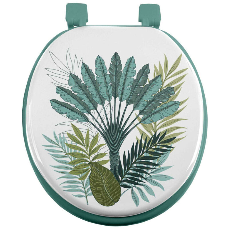 Bricoline - Abattant wc Panazio Tropical Bleu 47x37 cm