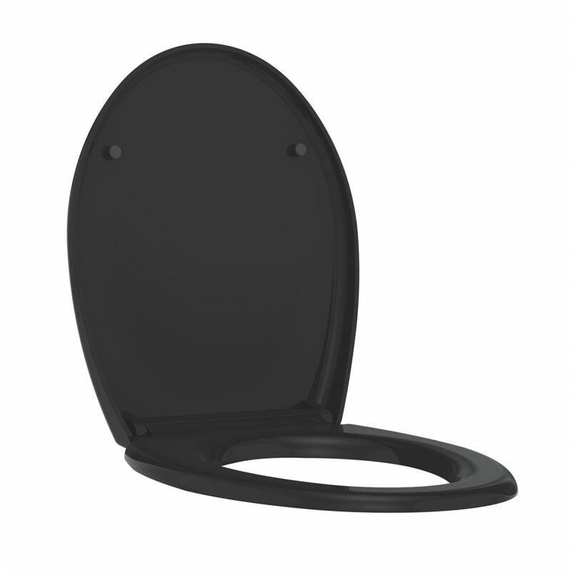 Abattant boreo thermoplastique noir brillant