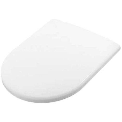 SFA – Abattant complet à frein de chute pour WC broyeur Sanicompact Comfort – Surface plastique résistante – Charnières renforcées – Remplacement facile