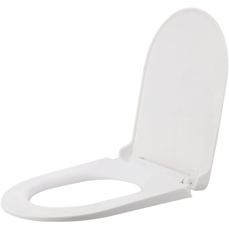 Rapanda - Abattant adulte pour WC,Siège de toilette à fermeture douce, fixation supérieure Simple, sièges de toilette en matériau pp blanc avec