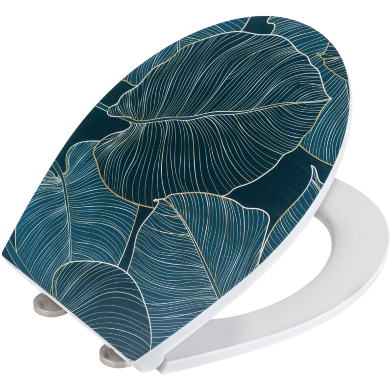 Wenko - Abattant Big Leaves, Duroplast, embossed
