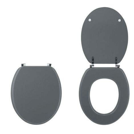 Abattants WC Colors Line bois unis - abattant Colors Line gris clair mat - Wirquin - 20717953