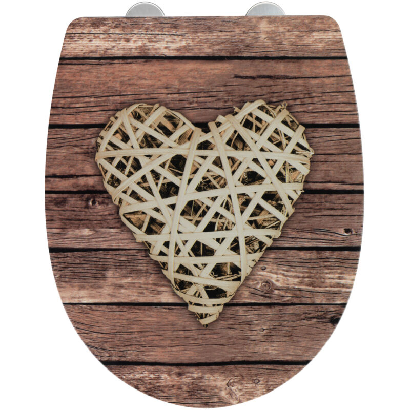 Wenko - Abattant Curly Heart surface avec relief
