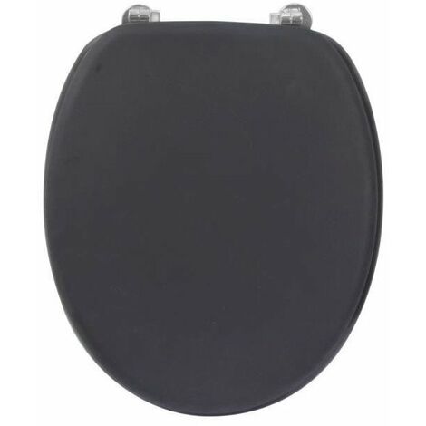 FRANDIS Abattant WC Rubber en bois noir