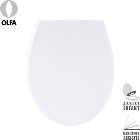 Abattant de toilette - Thermodur - OLFA - Bambino - Blanc