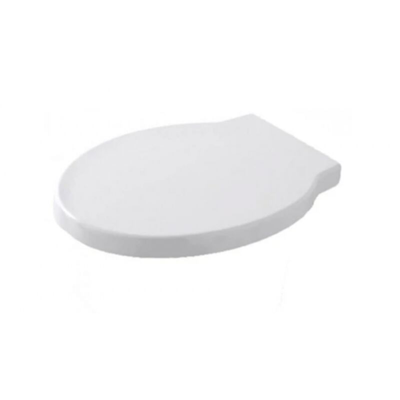 Abattant de toilettes à fermeture normale en blanc brillant - Cielo Easy Evo