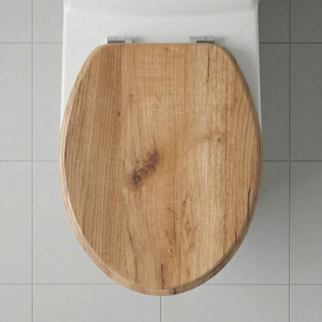 Abattant de toilettes Hot Seat à descente automatique, âme en MDF, charnières à fermeture amortie