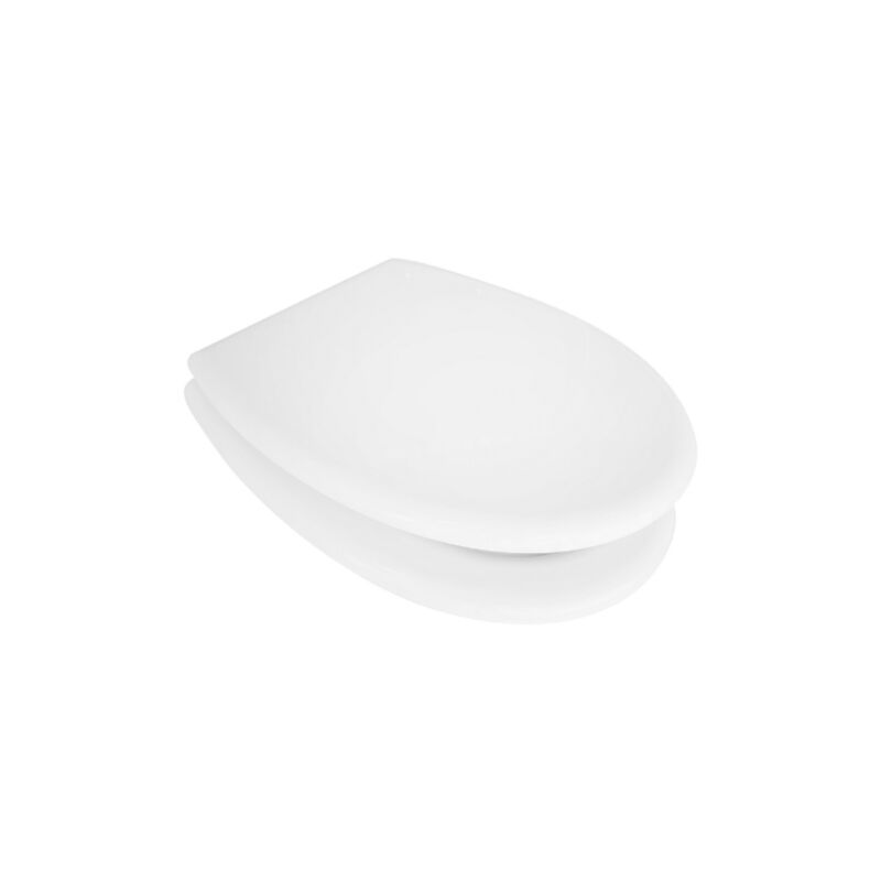 Dianhydro - Abattant wc Althea pour cuvette wc se'rie Fly blanc 45 x 37,9 cm avec charnie'res re'glables en bois stabilise'